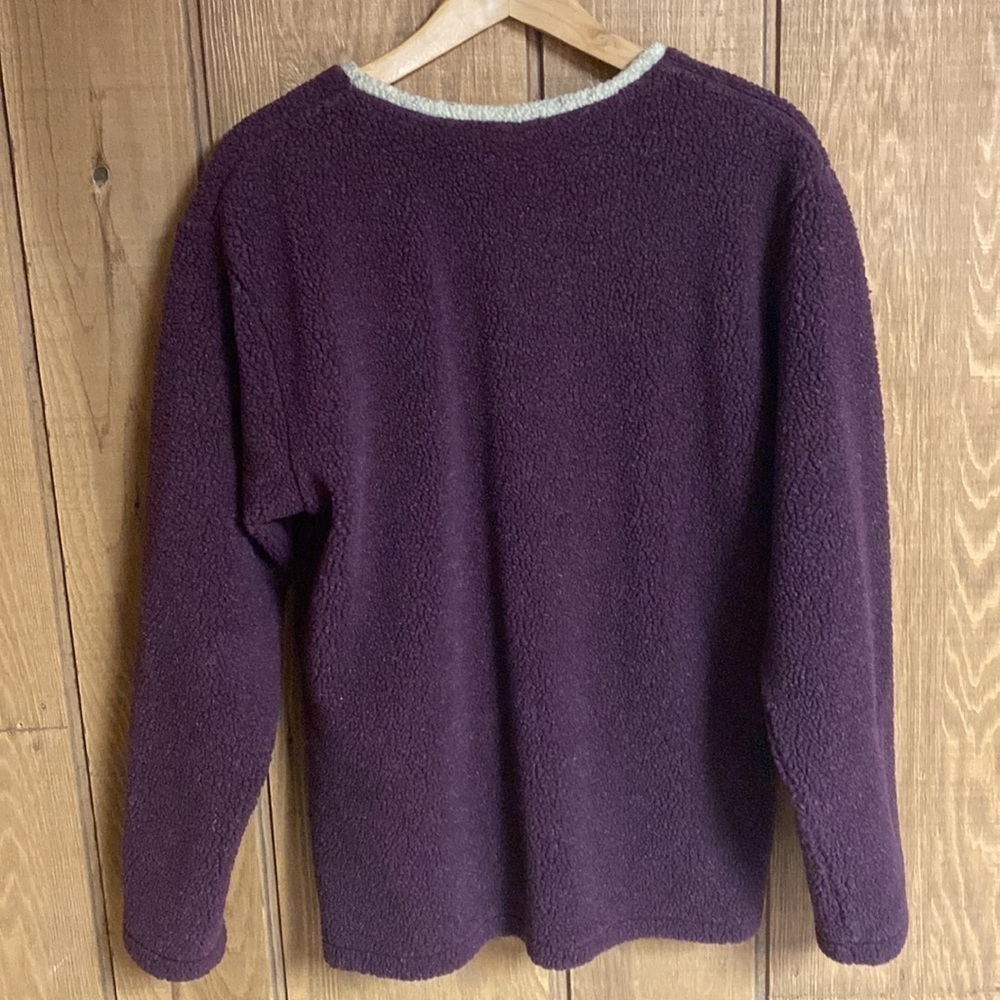 CABELA’S fleece V neck sweater perfect for fall activities women’s size L - Picture 4 of 4